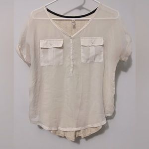 Xhilaration, Medium, Beige, Top